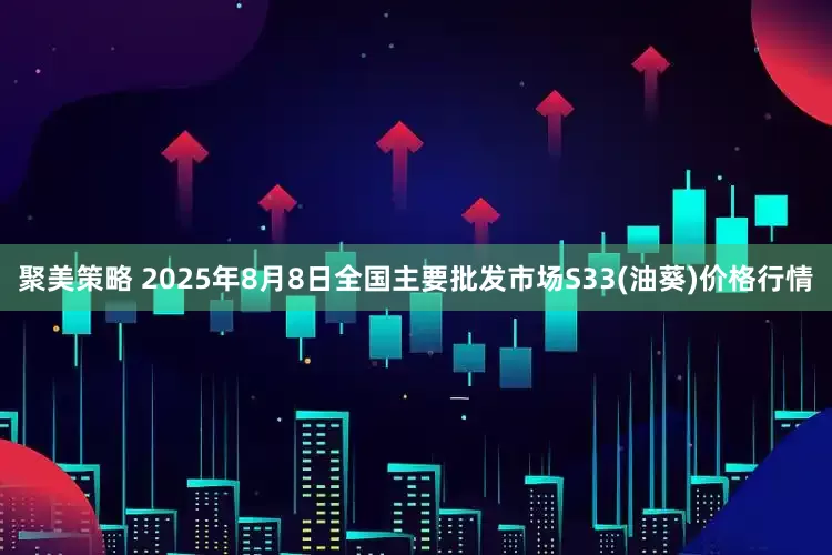 聚美策略 2025年8月8日全国主要批发市场S33(油葵)价格行情