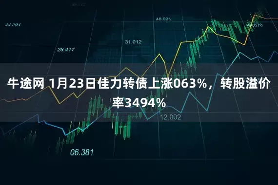 牛途网 1月23日佳力转债上涨063%，转股溢价率3494%
