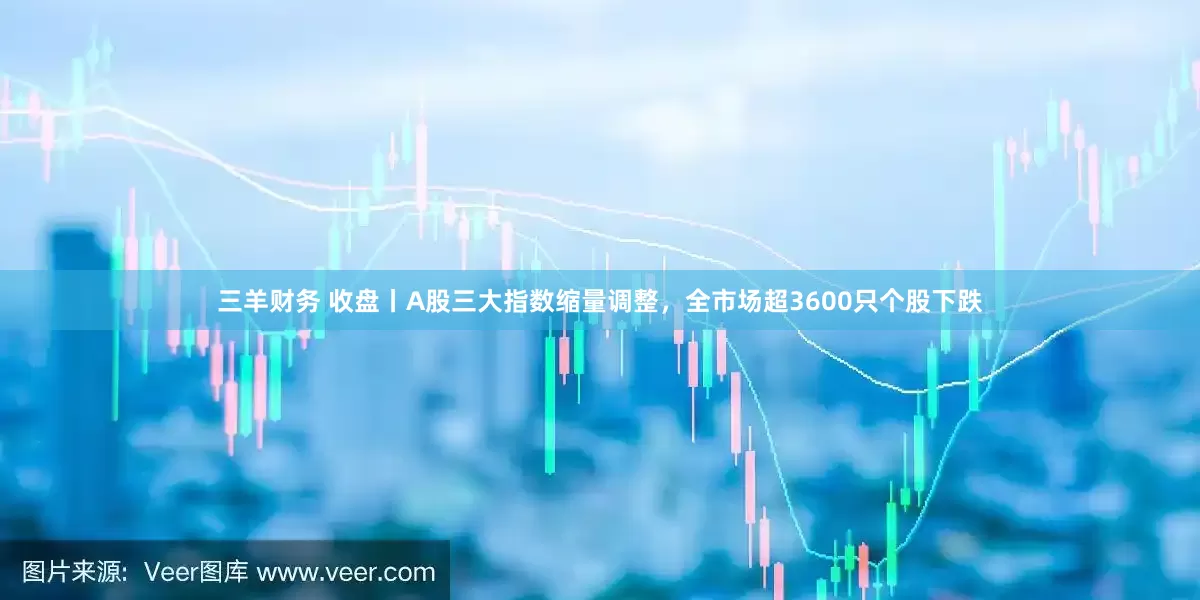 三羊财务 收盘丨A股三大指数缩量调整，全市场超3600只个股下跌